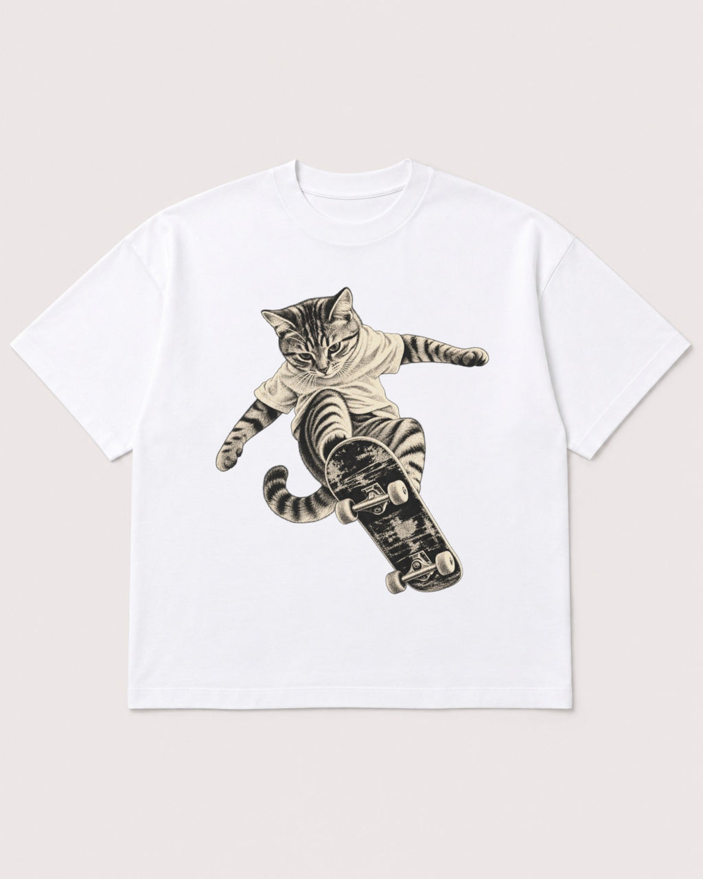 Mockup Boxy Heavyweight Tee White product