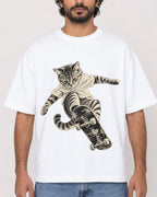 Mockup Boxy Heavyweight Tee White male close-up 17