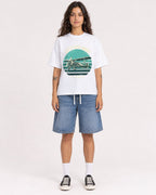 Mockup Boxy Heavyweight Tee White female full-body 06