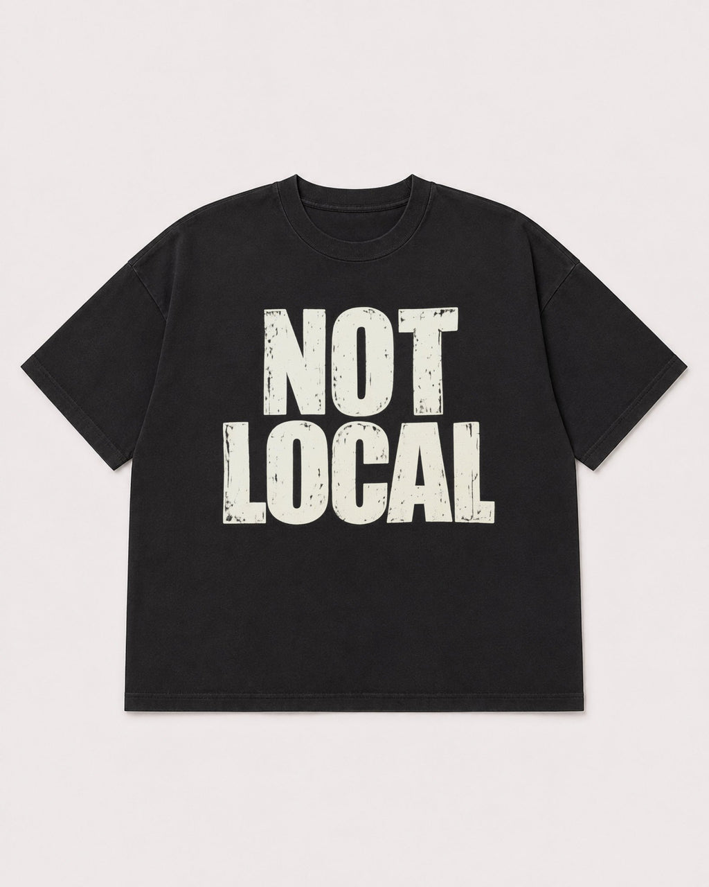 Mockup Boxy Heavyweight Tee Black product