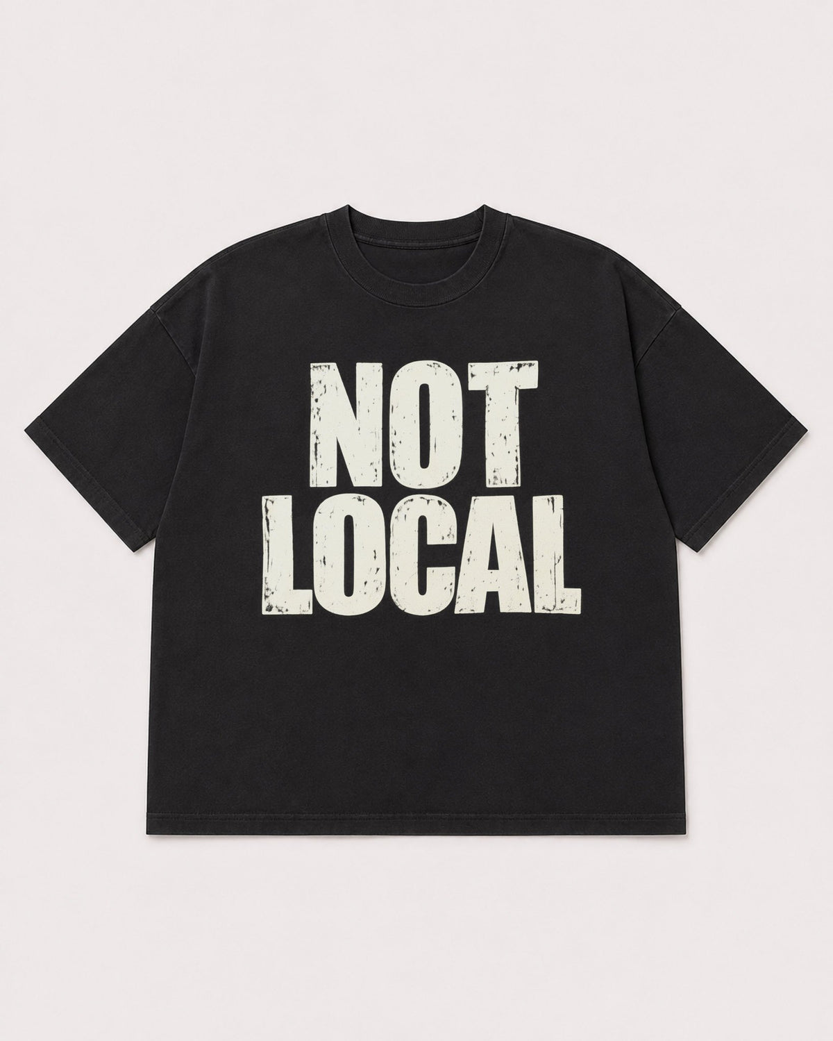 Mockup Boxy Heavyweight Tee Black product