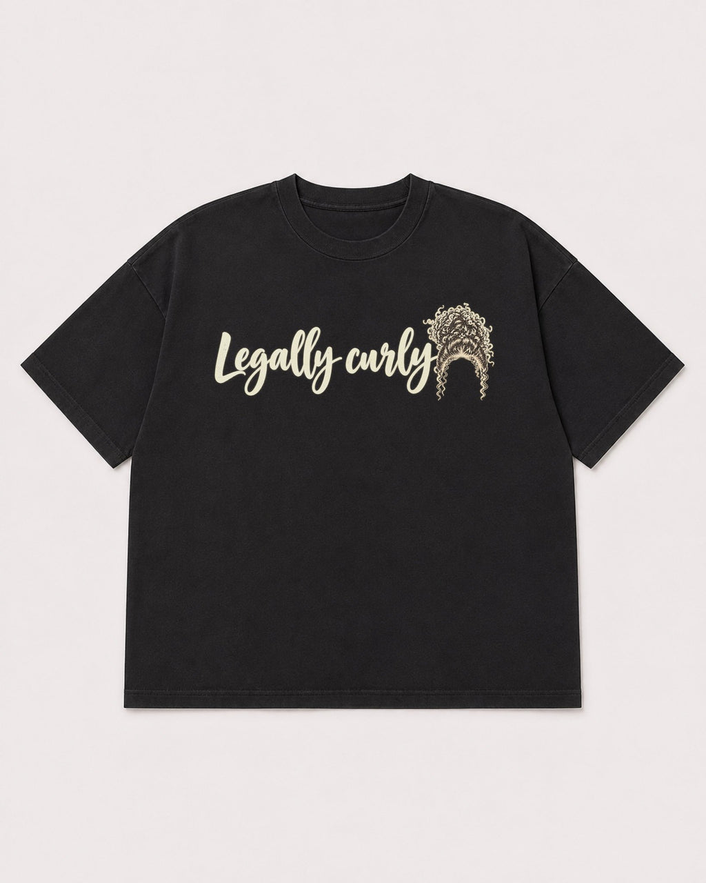Mockup Boxy Heavyweight Tee Black product