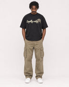 Mockup Boxy Heavyweight Tee Black male full-body 04