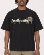 Mockup Boxy Heavyweight Tee Black male close-up 04