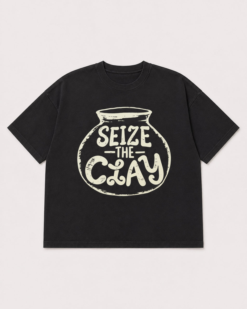 Mockup Boxy Heavyweight Tee Black product