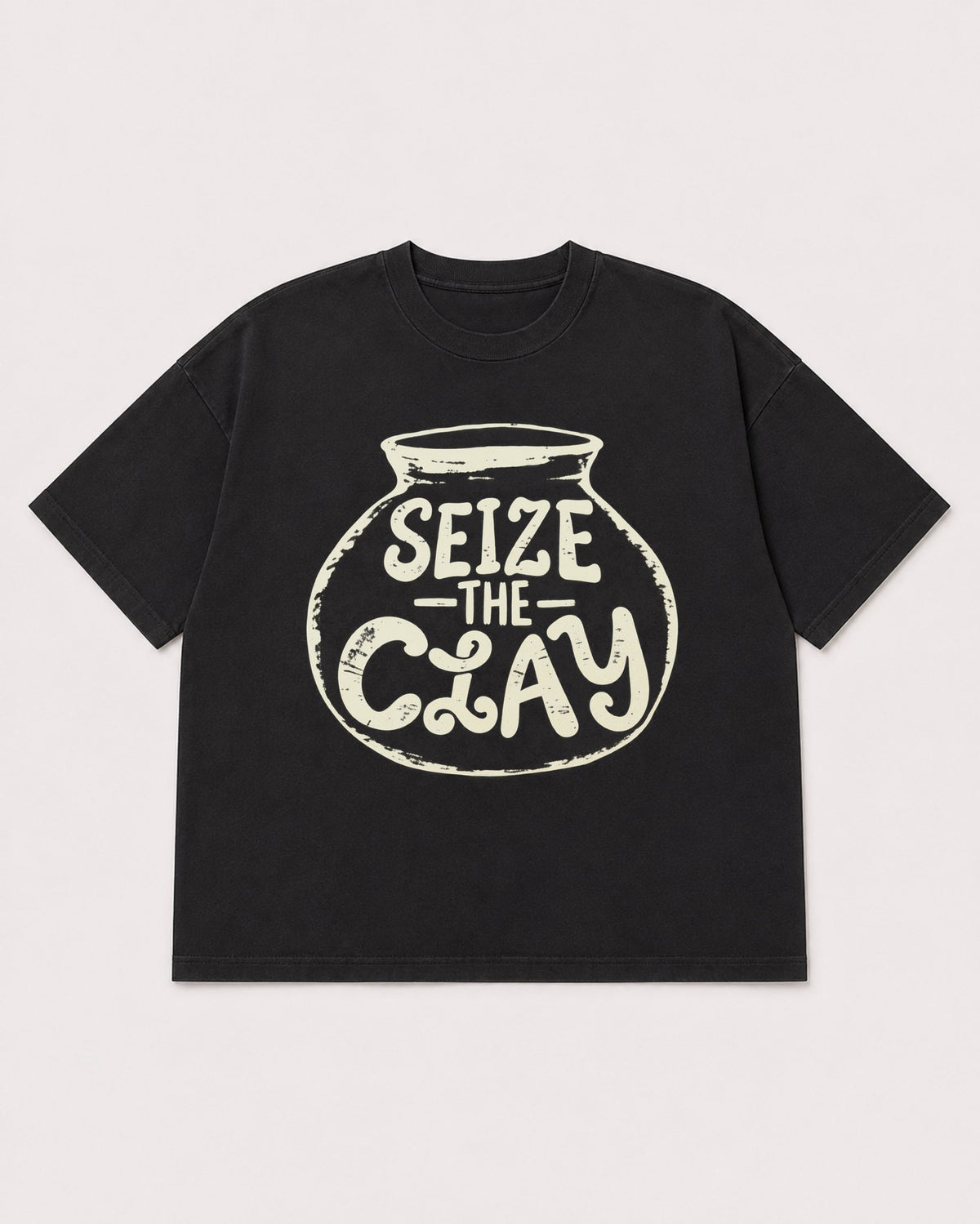 Mockup Boxy Heavyweight Tee Black product