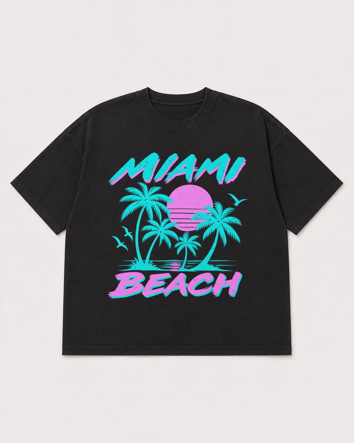Mockup Boxy Heavyweight Tee Black product