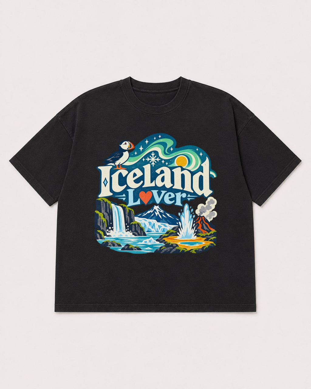 Mockup Boxy Heavyweight Tee Black product