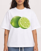 Mockup Boxy Heavyweight Tee White female close-up 06