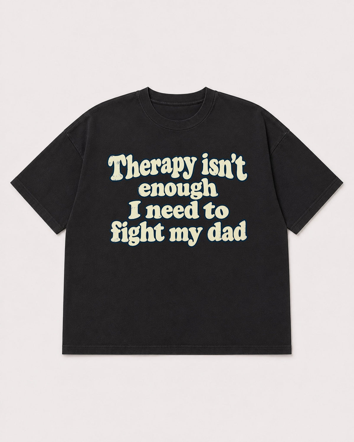 Mockup Boxy Heavyweight Tee Black product
