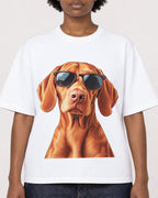 Mockup Boxy Heavyweight Tee White female close-up 14