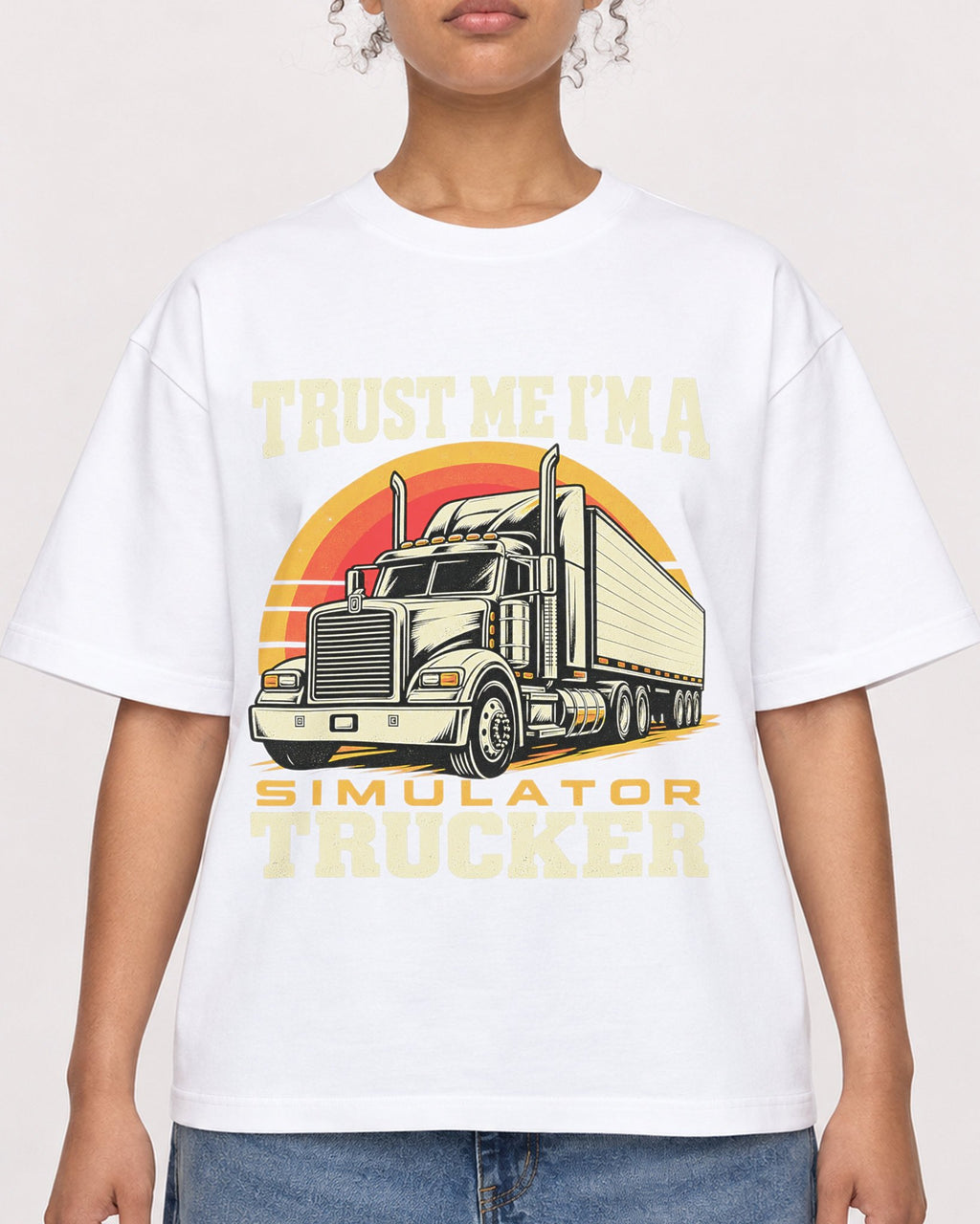 Mockup Boxy Heavyweight Tee White female close-up 20