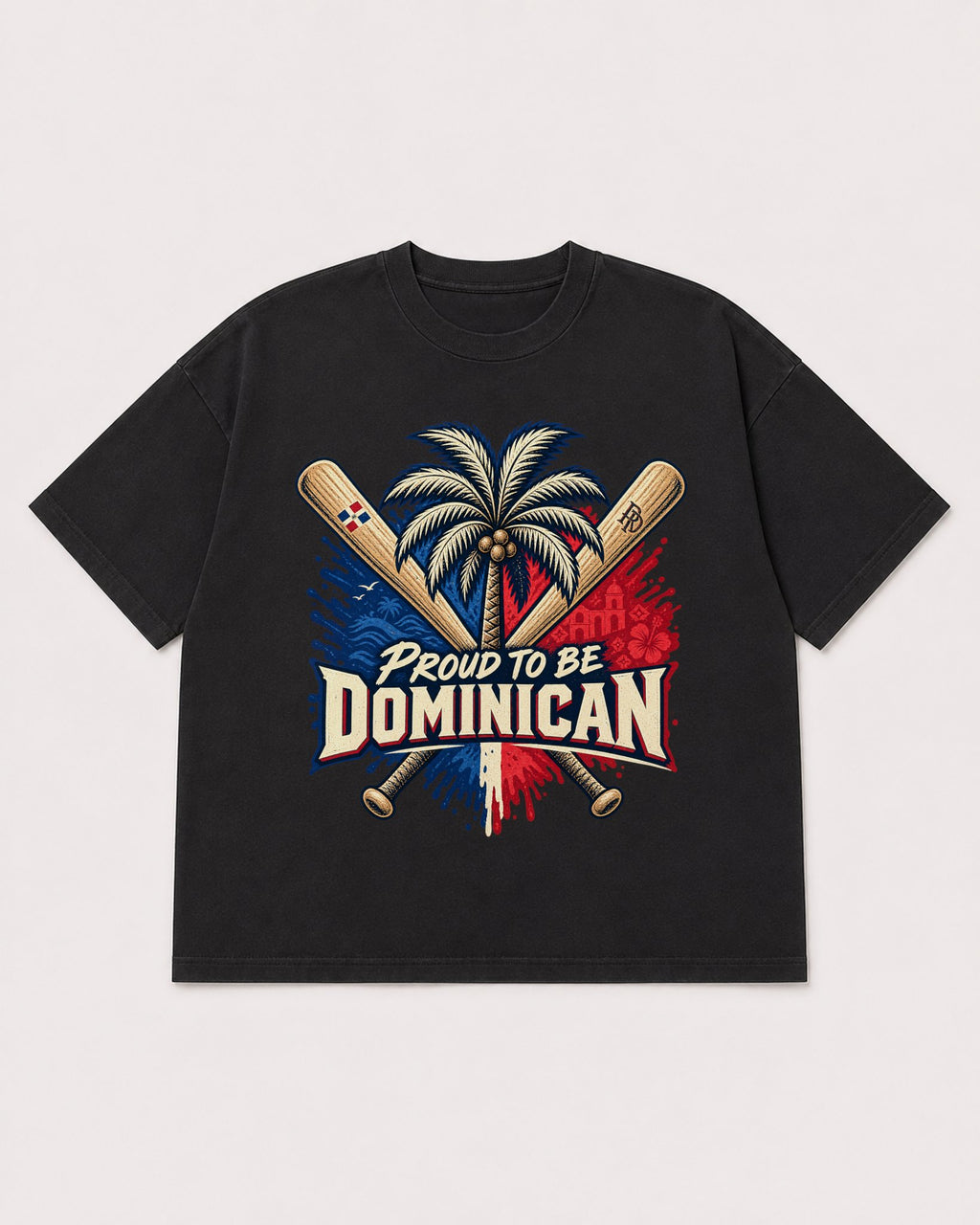 Mockup Boxy Heavyweight Tee Black product