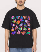 Mockup Boxy Heavyweight Tee Black male close-up 02