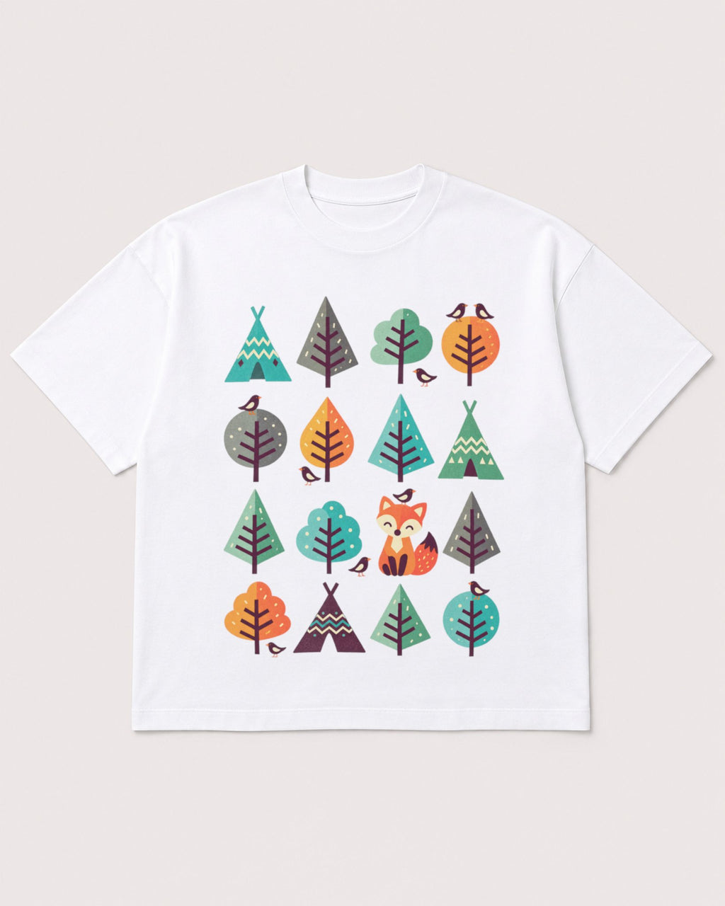 Mockup Boxy Heavyweight Tee White product
