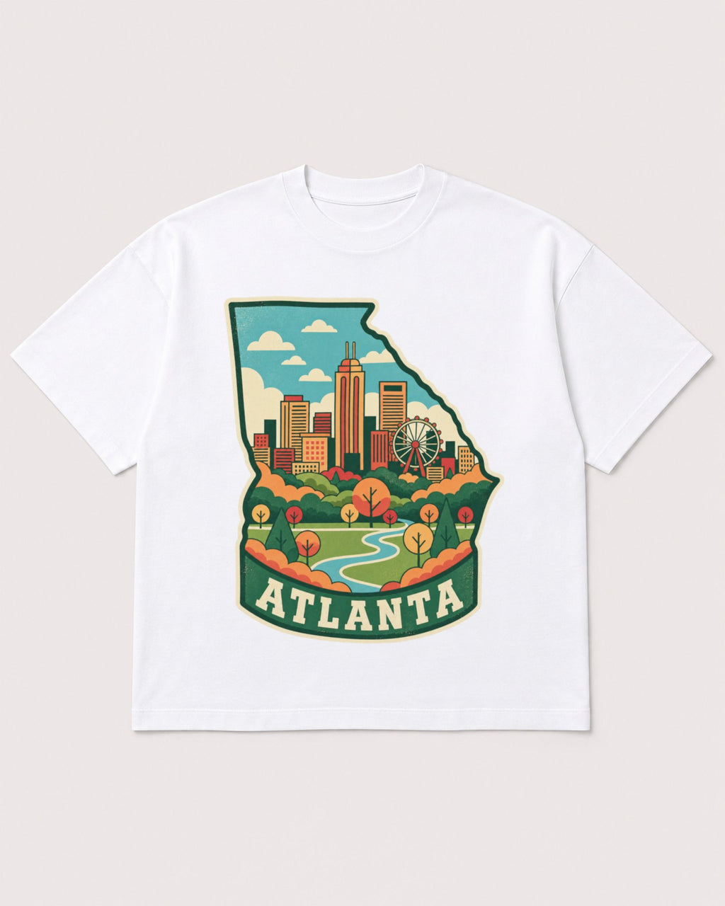 Mockup Boxy Heavyweight Tee White product
