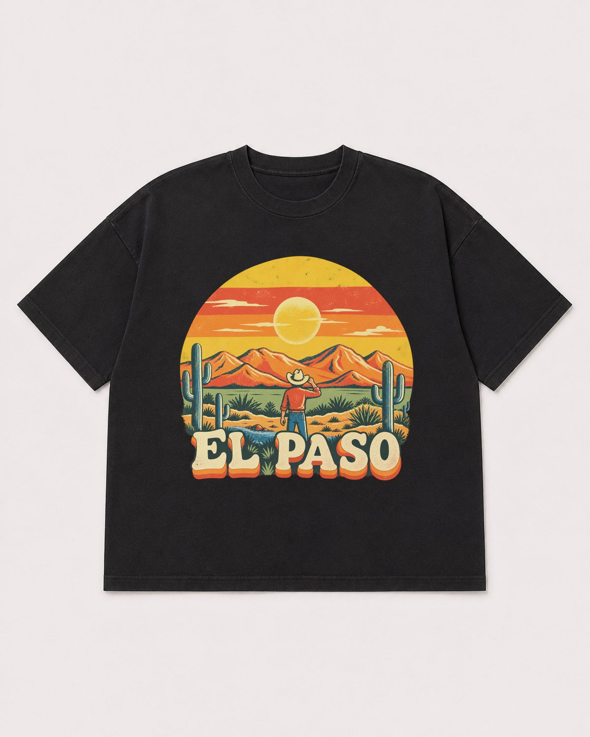 Mockup Boxy Heavyweight Tee Black product