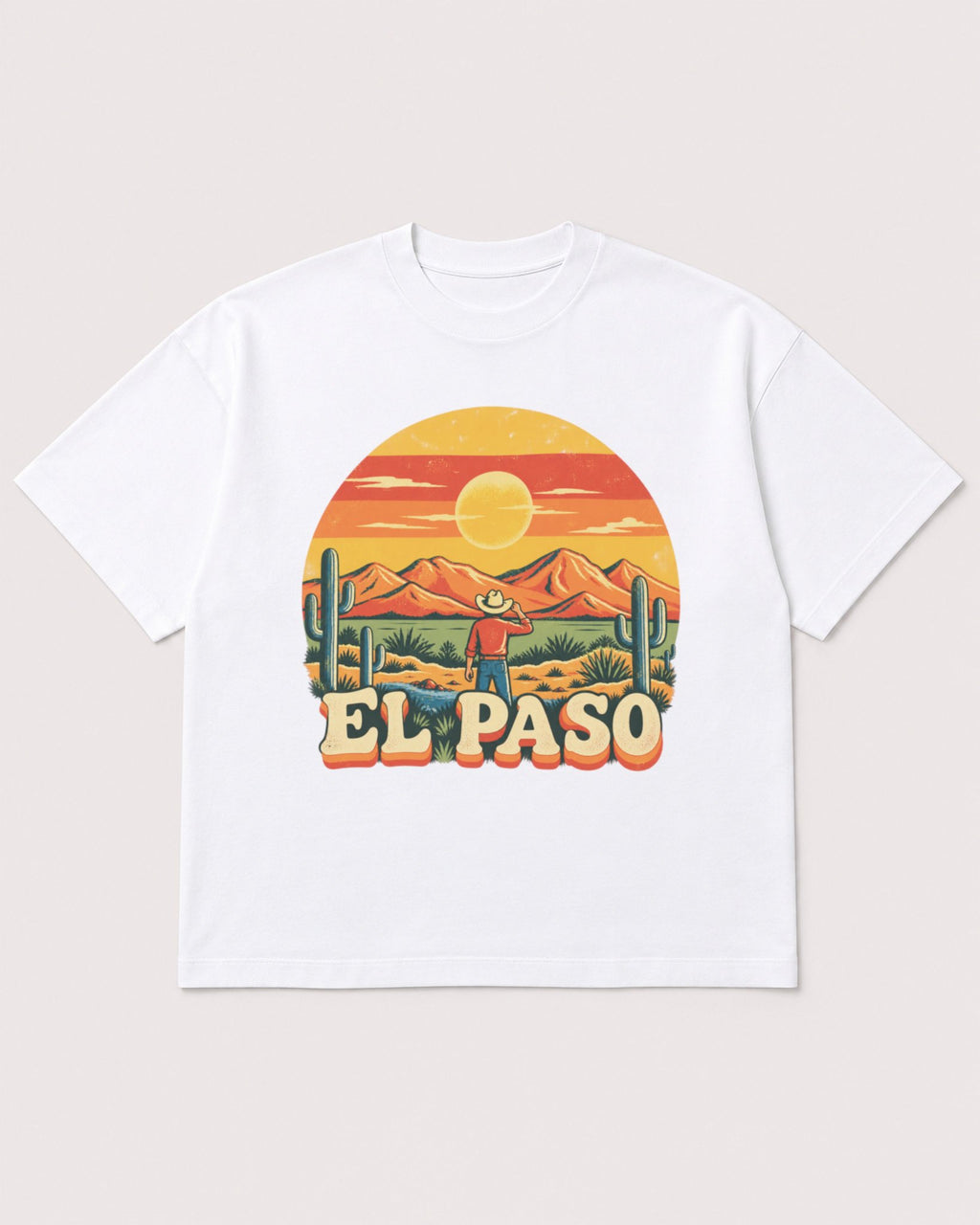Mockup Boxy Heavyweight Tee White product