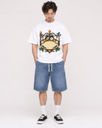 Mockup Boxy Heavyweight Tee White male full-body 03