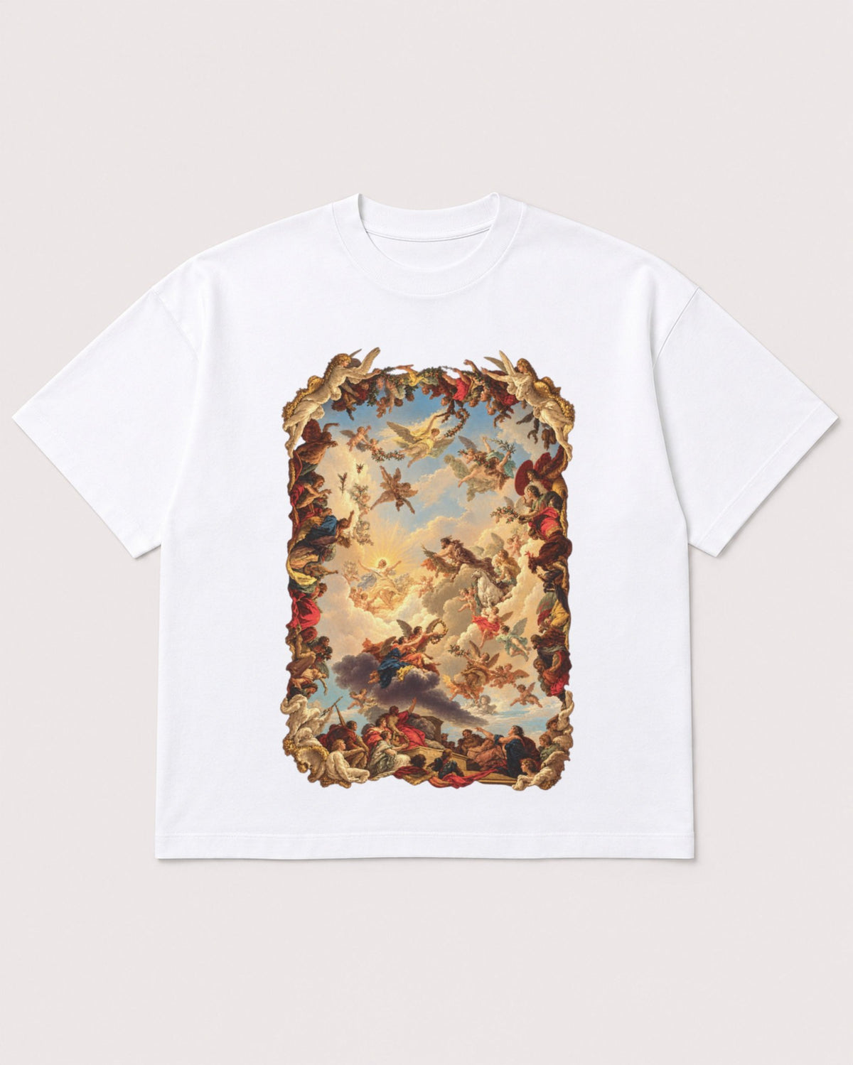 Mockup Boxy Heavyweight Tee White product