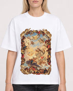 Mockup Boxy Heavyweight Tee White female close-up 08