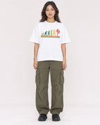 Mockup Boxy Heavyweight Tee White female full-body 02
