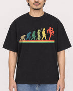 Mockup Boxy Heavyweight Tee Black male close-up 02