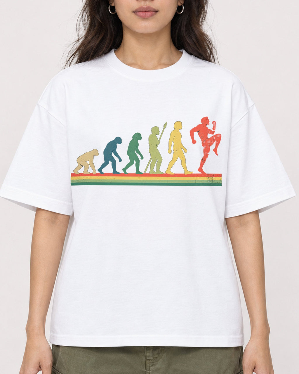 Mockup Boxy Heavyweight Tee White female close-up 02