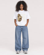 Mockup Boxy Heavyweight Tee White female full-body 05