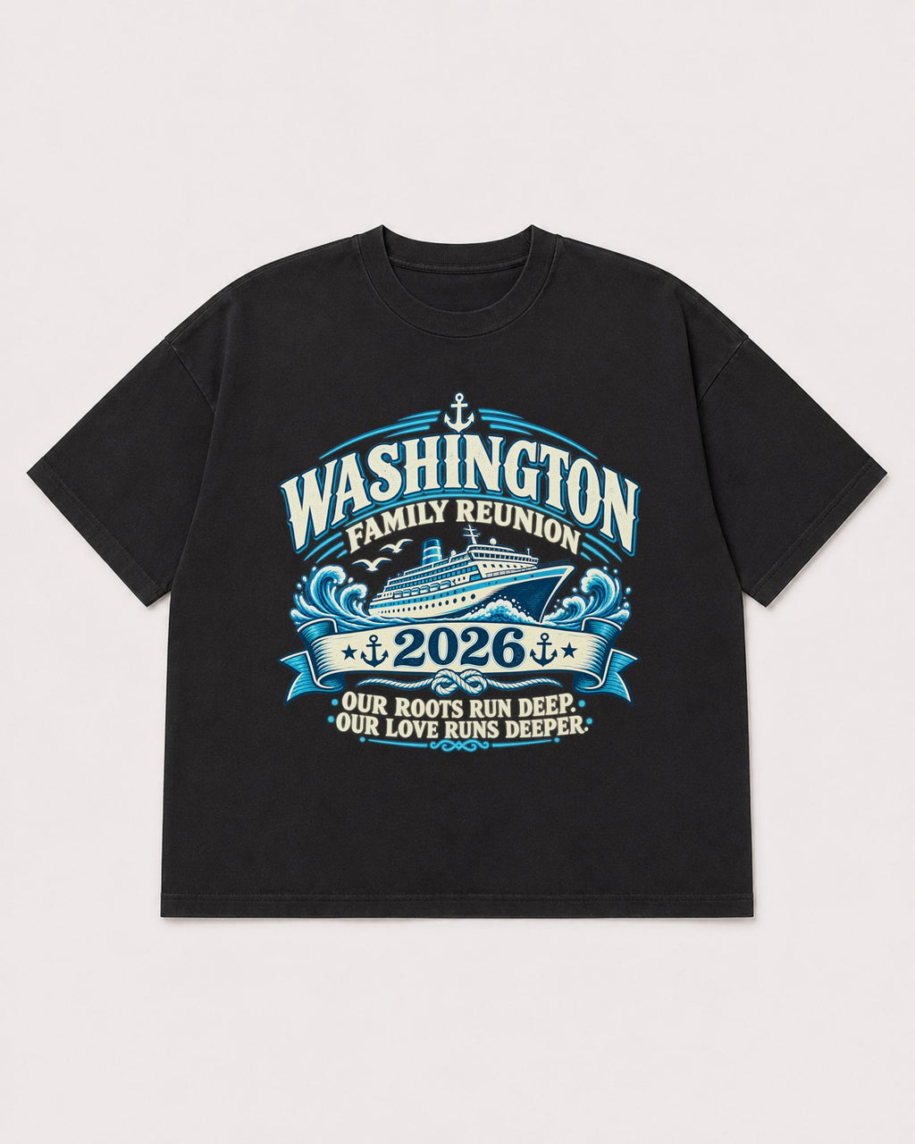 Mockup Boxy Heavyweight Tee Black product