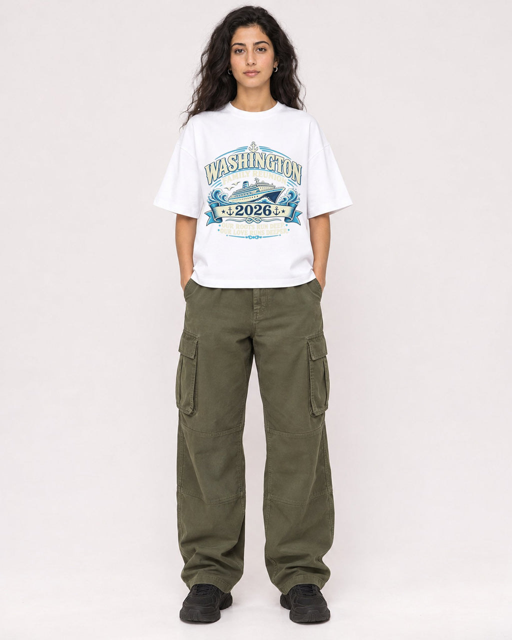 Mockup Boxy Heavyweight Tee White female full-body 07
