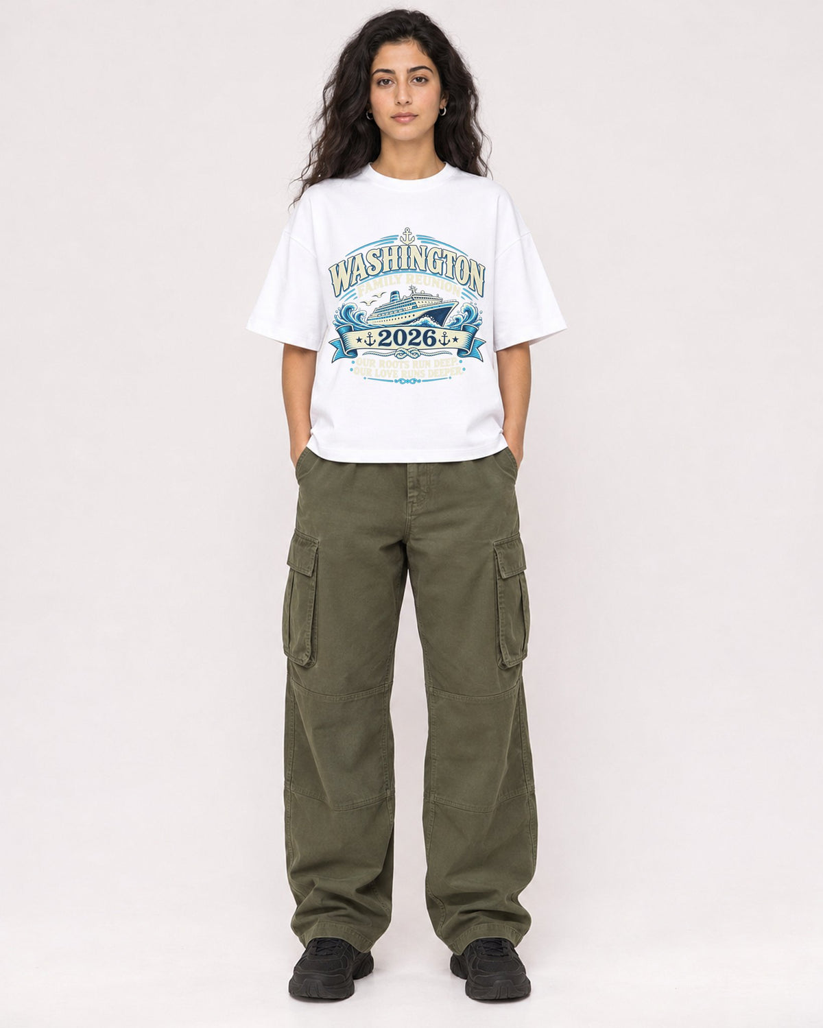 Mockup Boxy Heavyweight Tee White female full-body 07