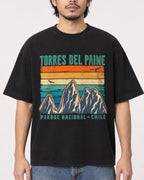Mockup Boxy Heavyweight Tee Black male close-up 22