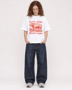 Mockup Boxy Heavyweight Tee White female full-body 09