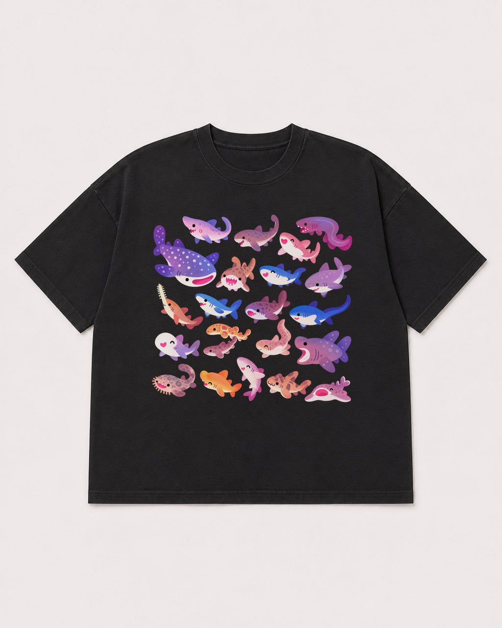 Mockup Boxy Heavyweight Tee Black product