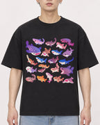 Mockup Boxy Heavyweight Tee Black male close-up 01