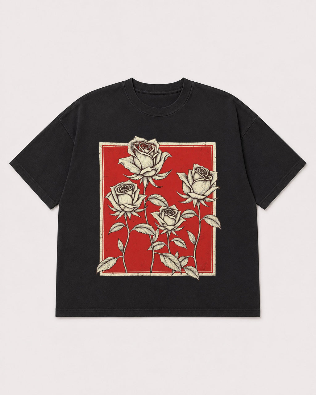 Mockup Boxy Heavyweight Tee Black product