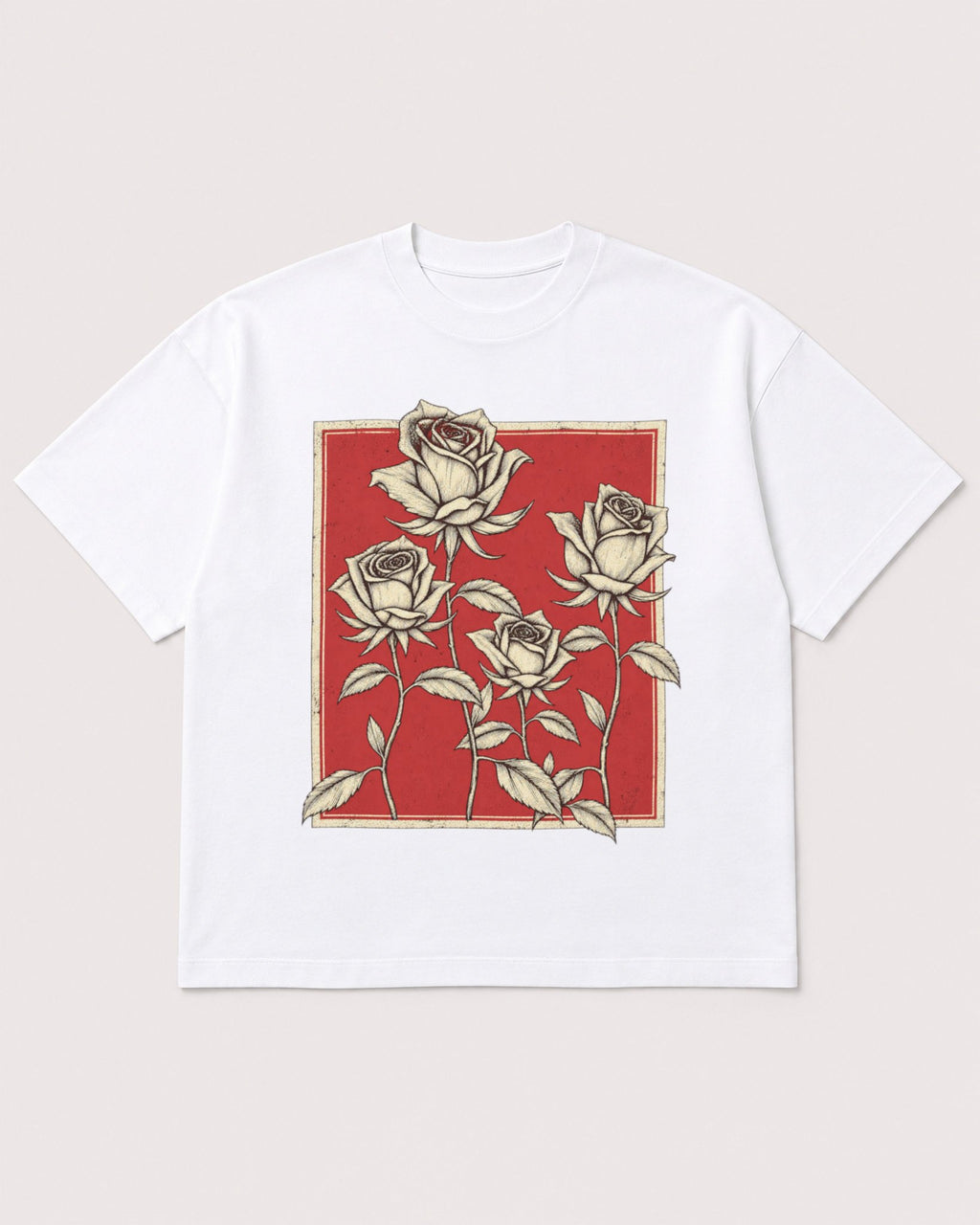 Mockup Boxy Heavyweight Tee White product