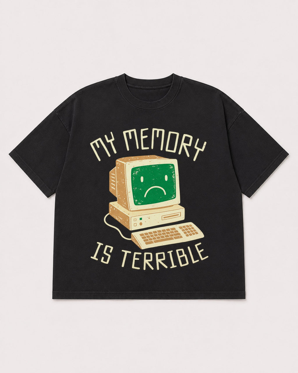 Mockup Boxy Heavyweight Tee Black product