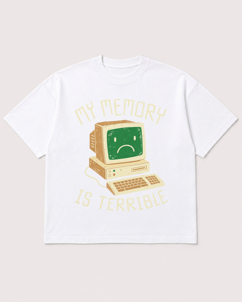 Mockup Boxy Heavyweight Tee White product