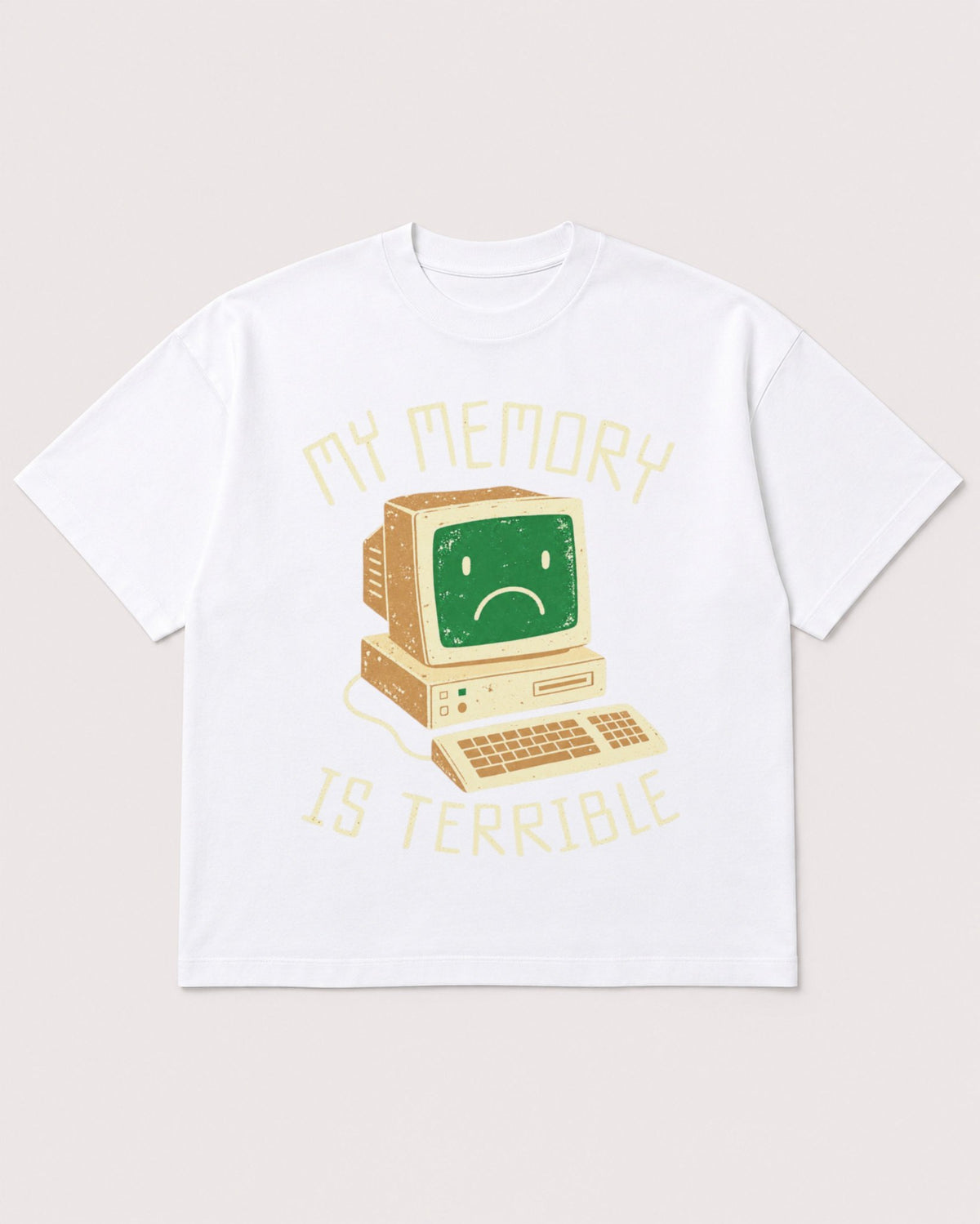 Mockup Boxy Heavyweight Tee White product