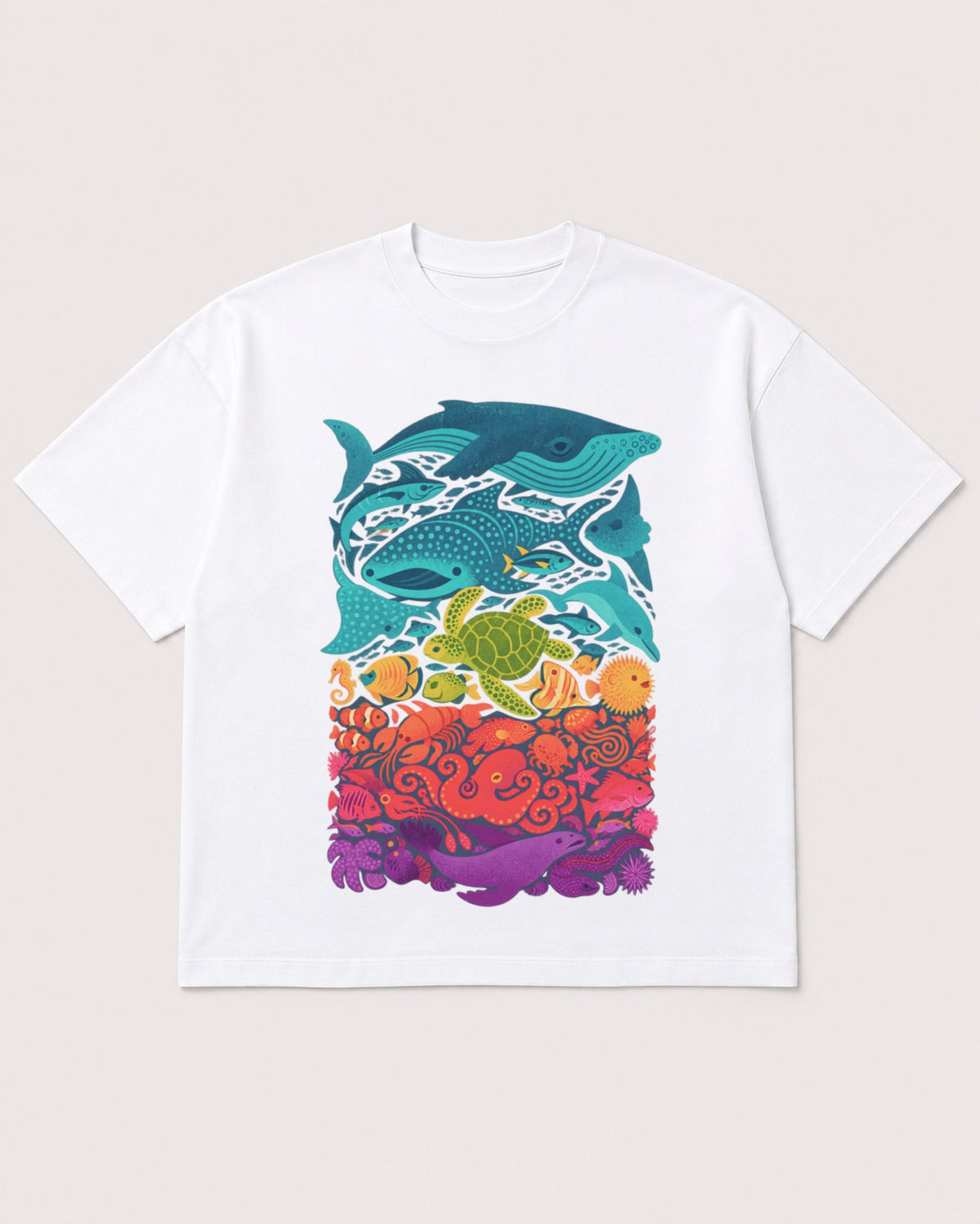 Mockup Boxy Heavyweight Tee White product