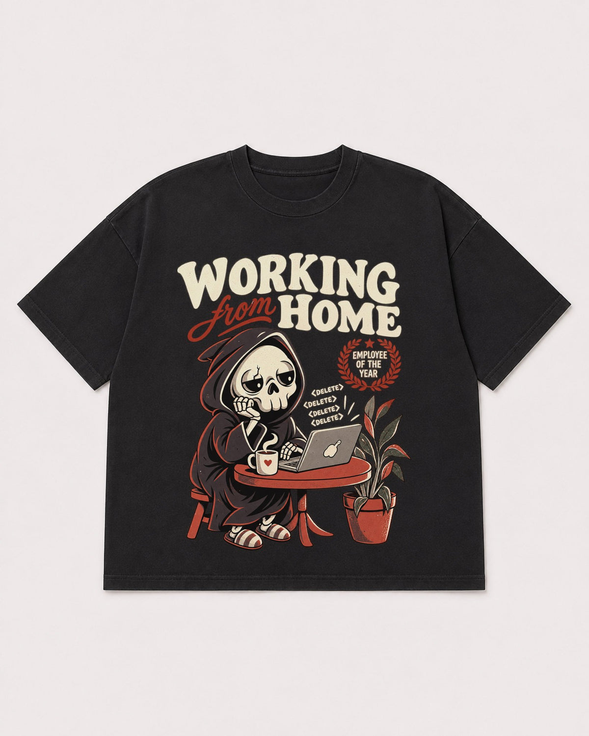 Mockup Boxy Heavyweight Tee Black product