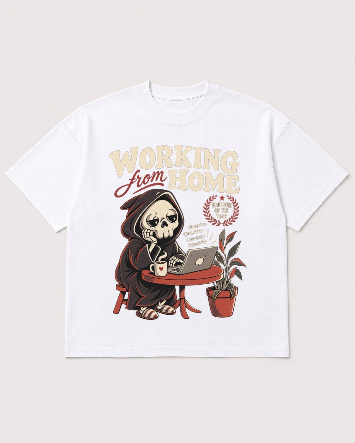 Mockup Boxy Heavyweight Tee White product