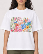 Mockup Boxy Heavyweight Tee White female close-up 07