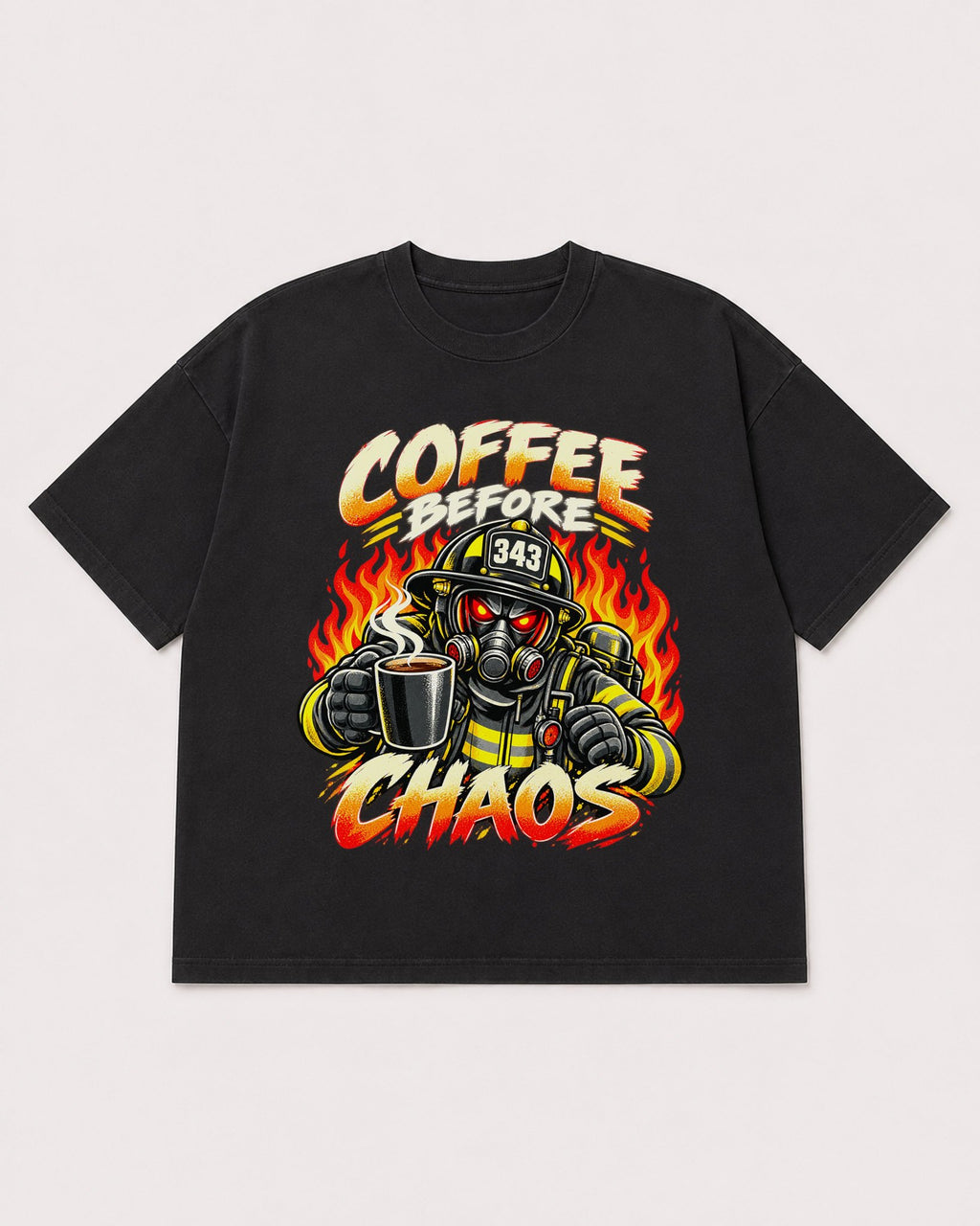 Mockup Boxy Heavyweight Tee Black product