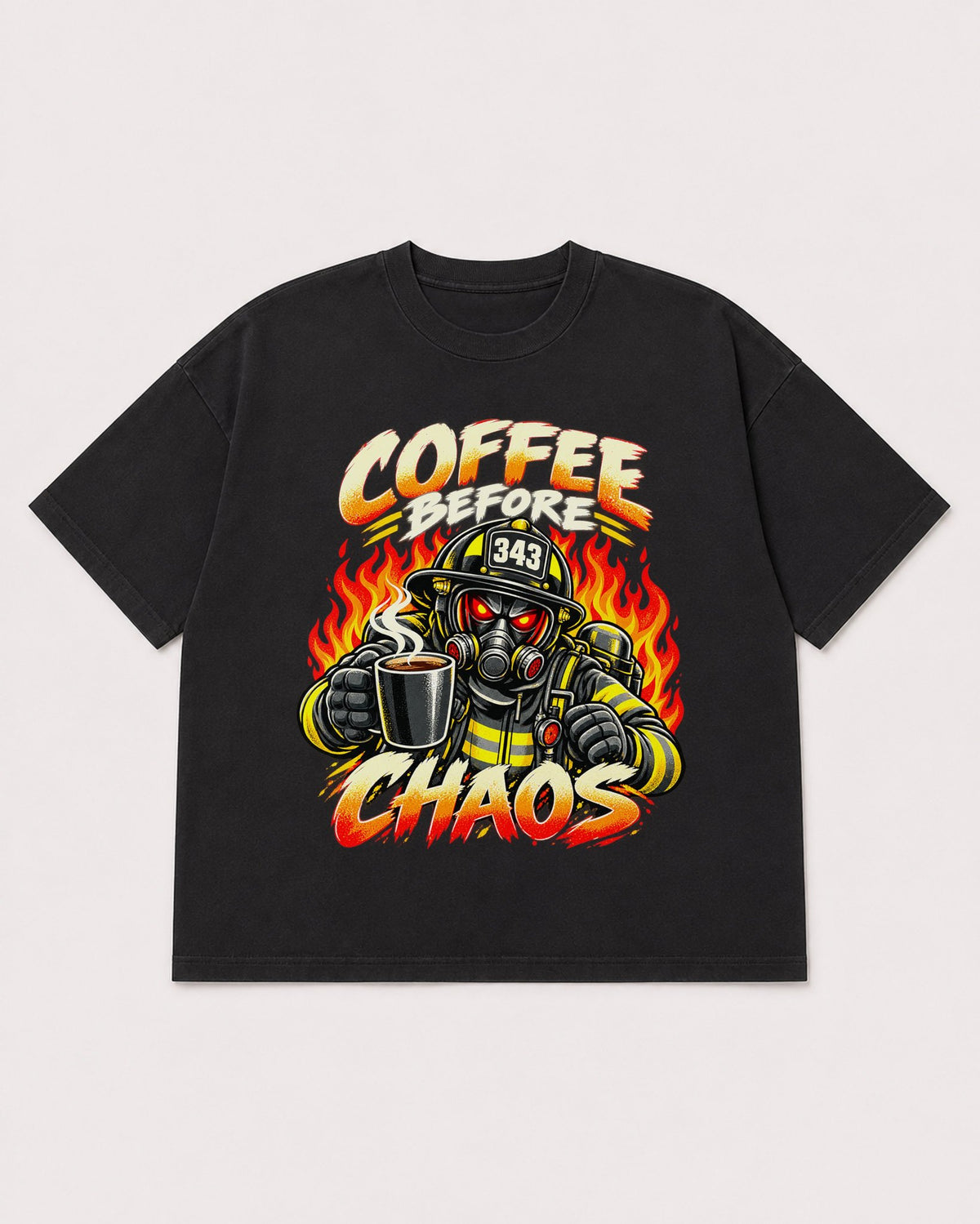Mockup Boxy Heavyweight Tee Black product