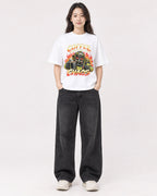 Mockup Boxy Heavyweight Tee White female full-body 03