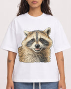 Mockup Boxy Heavyweight Tee White female close-up 06