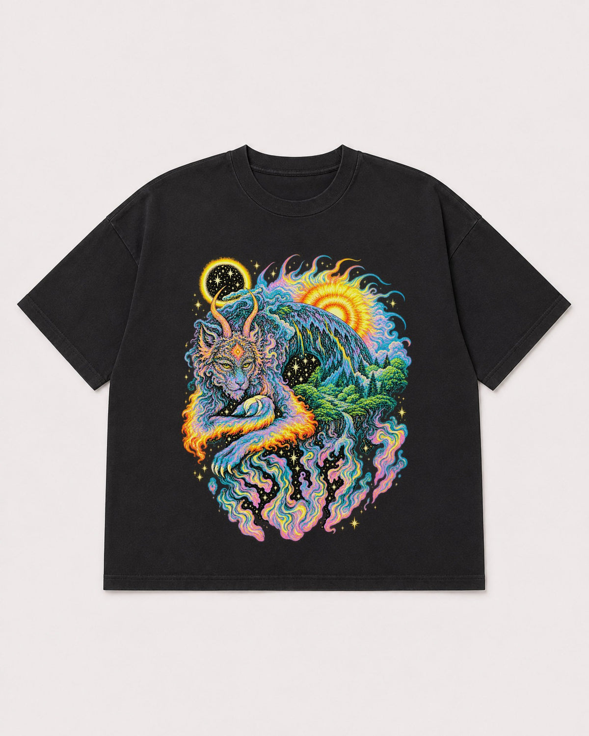 Mockup Boxy Heavyweight Tee Black product